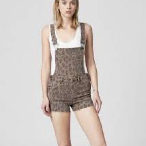 Kancan leopard print shortie overalls size xs-sm - Picture 1 of 7